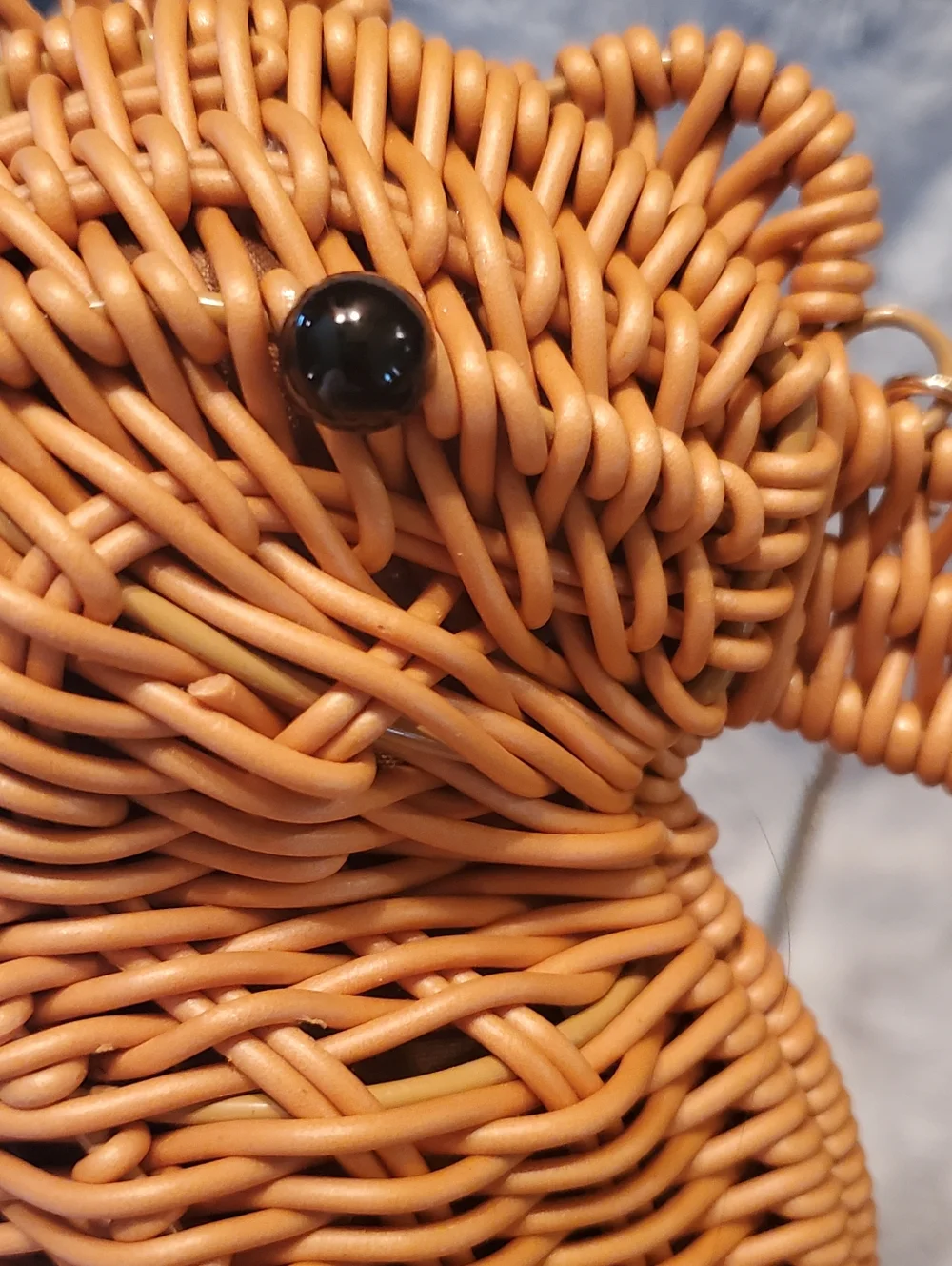 Tommy Bahama Tan Woven Seahorse Crossbody Bag - Picture 5 of 9